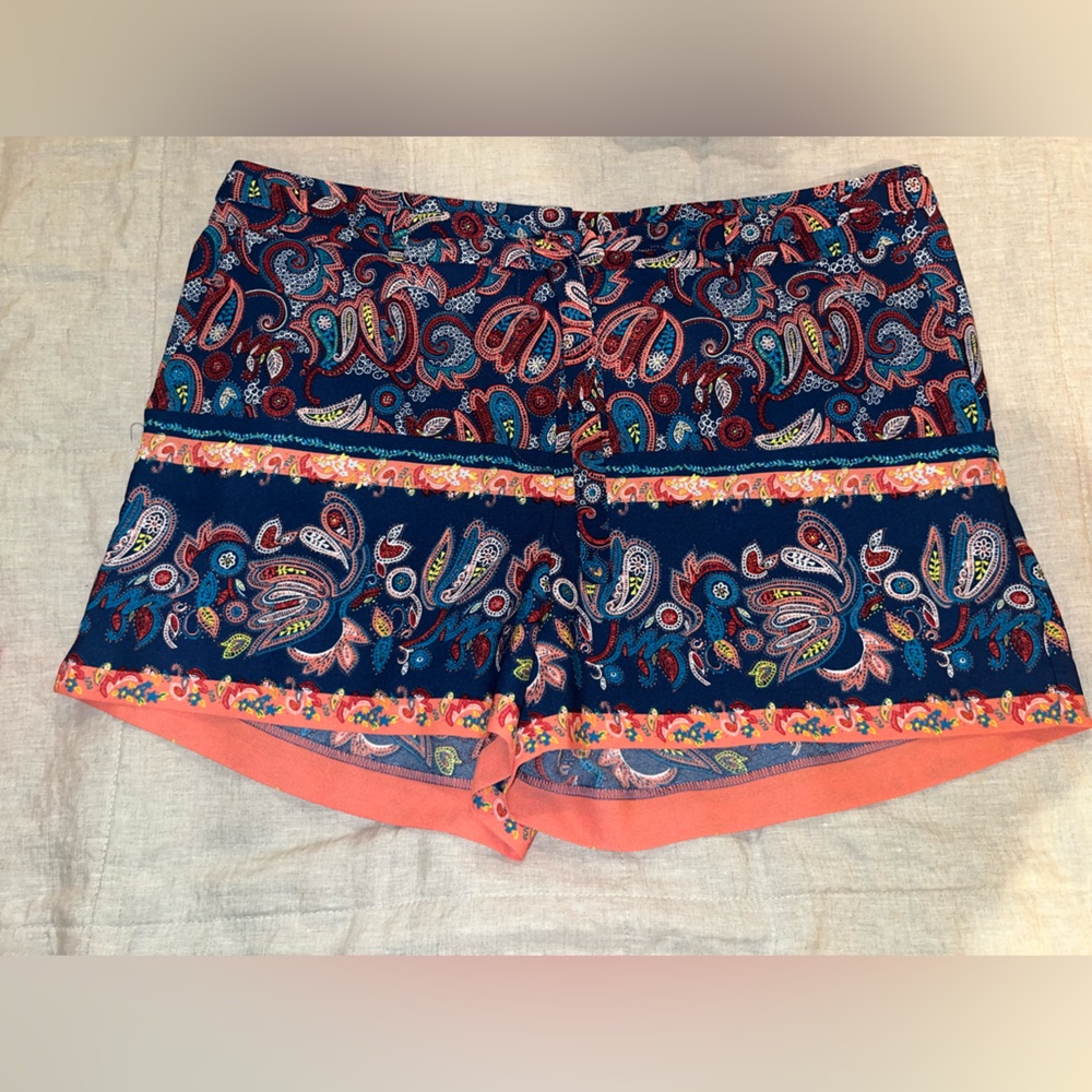 NWT LOFT Paisley Blue Short